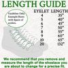 Endoto Shoelaces for Converse Sneaker Shoes Flat Laces Replacement(Color:Black,Size:50Inch) view 2