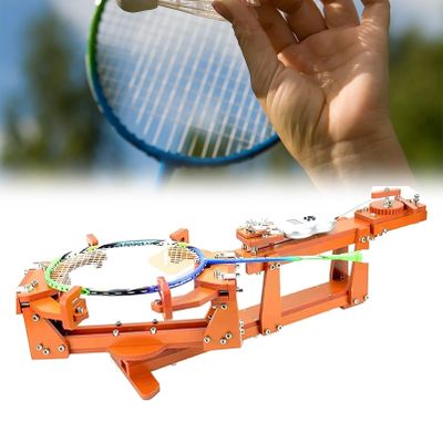 KYZTMHC Badminton Racket String Threading Machine Tennis Racket stringing Machine Fixed 6-Point Winch Type with Digital Display Badminton Racket stringing Machine