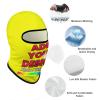 Custom Face Masks, Personalized Face Masks for Adults Picture, Breathable Face Covering for Sun Protection, Face Mask Sun Uv Protection Breathable Full Head Mask, 15.7"9.1", Yellow view 3