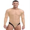 Miutii Mens Mesh See through Long Sleeve Bodysuit Lingerie Nightwear High Cut Lace-up Crotch Leotard Nude Large view 1