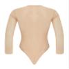 Miutii Mens Mesh See through Long Sleeve Bodysuit Lingerie Nightwear High Cut Lace-up Crotch Leotard Nude Large view 4