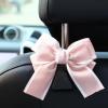 BVGACI 2 Pack Car Purse Hooks, Cute Bow Car Seat Headrest Hook Hanger for Purses and Bags (pink) view 2