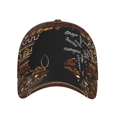 African Snapback Cap Black Women Baseball Hats Sun Hat Adjustable Women Cap African Hats Womens