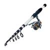 Telescopic Fishing Rod Combos Ultralight Carbon Telescopic Lure Fishing Rod Set with Reel Bait Wt 10-30g Power Spinning Fishing Rod Travel Gift Rod 1.6-2.4m Portable Fishing Rods Outdoor Fishing Poles view 1