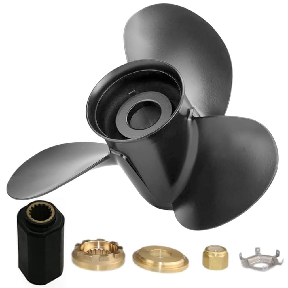 AQUAMAN 13 1/4x17 Propeller for Mercury Outboard 40 50 60 70 75 80 90 100 115 125 140 HP Hub Kits Included,OEM 48-77344A45,15 Spline Tooth,RH