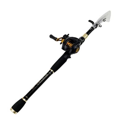 Telescopic Fishing Rod Combos Carbon Fiber Fishing Rod and Reel Combos Portable Casting Spinning Fishing Pole 17+1BB Baitcasting Reel Fishing Set Portable Fishing Rods Outdoor Fishing Poles (Size : 2