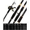 Telescopic Fishing Rod Combos Carbon Fiber Fishing Rod and Reel Combos Portable Casting Spinning Fishing Pole 17+1BB Baitcasting Reel Fishing Set Portable Fishing Rods Outdoor Fishing Poles (Size : 2 view 2