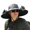 DASHENRAN Wide Brim Solar Fan Outdoor Fishing Hat-Solar & USB Charging,Outdoor Fishing Hat,Hat with Fan,Solar Fan Hat Upf50+ (US, Alpha, One Size, Camouflage D) view 1