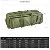 Three-Layer Foldable Fishing Double-Shoulder Rod Bag Fishing Rod Carrier Thickening Storage Bag Fishing Gear Backpack (Color : A, Size : 3 Layers 80CM Plus) view 2