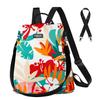 Fmeida Backpack for Women Anti Theft Travel Nylon Backpack Purse Convertible Bookbag Fashion Casual Daypack Colorful Rainforest view 1