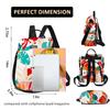 Fmeida Backpack for Women Anti Theft Travel Nylon Backpack Purse Convertible Bookbag Fashion Casual Daypack Colorful Rainforest view 2