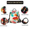 Fmeida Backpack for Women Anti Theft Travel Nylon Backpack Purse Convertible Bookbag Fashion Casual Daypack Colorful Rainforest view 4