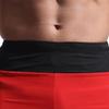 Men's Lightweight Training Gym Shorts Mid Waist Stretch Athletic Running Shorts Basketball Training Short Pants (Red,Large) view 4