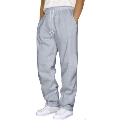 NineFit Basics Men's Sweatpants Drawstring Joggers with Pockets Workout Trousers Baggy Lounge Pant Loose Fit Sweatpants for Men Travel Essentials Work Pants for Men Pants Hangers Gray XX-Large