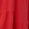 KAJXZ Summer Dresses for Women 2024 Casual V Neck Ruffle Button Dresses Short Sleeve Solid Color Elegant Boho Mini Dress view 3