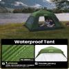 OutdoorMaster Camping Tents, 4/6 Person Camping Tent with Blackout Shelter Technology, Easy Setup in 60 Seconds, Weatherproof Pop Up Tent with Top Rainfly, Instant Cabin Tent (Green, 6 Person) view 3