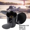 AQUAMAN Outboard Propeller Aluminum 9.9x13 for Mercury Motor 25/28/30HP 10 Tooth/Boat Outboard Propeller for Tohatsu Engine 3R0B645270 9 7/8x13,RH view 2