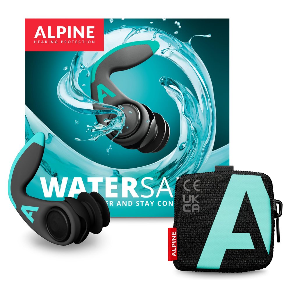 Alpine WaterSafe Pro - Ear Plugs for Swimming and Surfing  for Adults - Waterproof - Comfortable - Secure Fit - for Water Sports - Reusable - Sizes M & L - 1 Pair