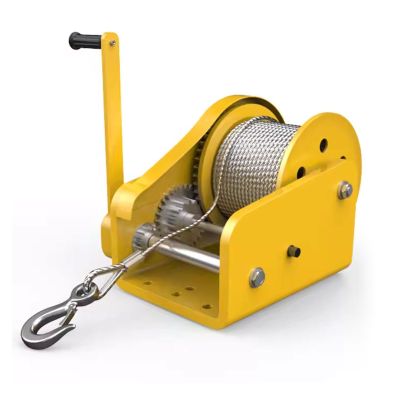 Boat Winches For Trailers, 2600lbs Heavy Duty Hardened Steel Boat Trailer Winch With 66FT Wire Rope, 2-Way Ratchet 4:1&8:1 Gear Portable Hand Winch For Trailers Trucks ATVs Boat ( Size : 1200 lb(66ft
