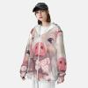 Lovely Pig Sun Protection Hoodie Women Men Jacket UPF 50+ Long Sleeve Sun Shirt Full Zip Rash Guard Black view 4
