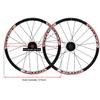 20 Inch Mountain Bikes Wheelset Folding Bicycles Wheel Small Wheel Disc Brake Quick Release Aluminum Alloy Double Wall Rims 7 8 9 Speed 20 Holes (Size : A) view 2