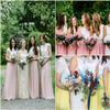 ELAWBTY Long Maxi Floor Lengh Chiffon Skirt Elastic High Waist Bridesmaid Skirt Green S-M view 3