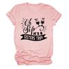 Women's T-Shirt Oh Sip It's A Sisters Trip Short Sleeve Crew Neck Graphic T Shirt Wine Party Vacation Casual Top Tee view 1