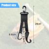 AJFHKJ Baseball Softball Gear Hanger Dugout Organizer -Multipurpose Hanging Buckle Metal Hangers for Hold Outdoor Sports Equipment, Camping, Gloves, Helmets, Bats, Water Bottle Holder (Black 4Pcs) view 2