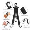 AJFHKJ Baseball Softball Gear Hanger Dugout Organizer -Multipurpose Hanging Buckle Metal Hangers for Hold Outdoor Sports Equipment, Camping, Gloves, Helmets, Bats, Water Bottle Holder (Black 4Pcs) view 3