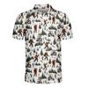 HIHI GLOBAL Bigfoot Golf Polo Shirts for Men, Bigfoot Sasquatch Golf Players, Men Polo Golf Shirt Short Sleeve view 1