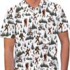 HIHI GLOBAL Bigfoot Golf Polo Shirts for Men, Bigfoot Sasquatch Golf Players, Men Polo Golf Shirt Short Sleeve view 2