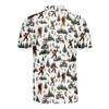 HIHI GLOBAL Bigfoot Golf Polo Shirts for Men, Bigfoot Sasquatch Golf Players, Men Polo Golf Shirt Short Sleeve view 3