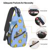 YSBYEIU Cute Duck Print Sling Bag For Women and Men Cute Duck Casual Crossbody Sling Backpack Bags view 4