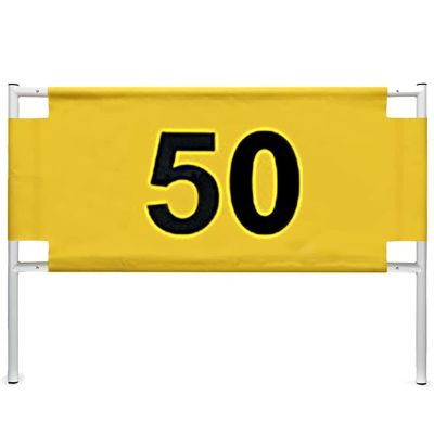 MiBoce Golf Distance Sign, 50-200 Golf Rangefinders Yard Number Label, Steel Pipe Digital Sign, Measuring Swing Distance, for Professional Driving Range