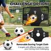 Fololicx Soccer Goals for Backyard, 2 of 6x4ft Kids Soccer Net Training Equipment Track Field Race Hurdles, Portable Pop Up Toddler Soccer Goal with Soccer Ball, Scoring Target Cloth, and Cones view 3