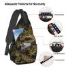 YSBYEIU Cool Dragon Crossbody Bags for Women Men Red Dragon Sling Bag Backpack Casual Chest Bag with Adjustable Shoulder Strap view 4