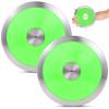 Tideme 2 Pcs 1.6 Kg Sports Training Discus, Track and Field Discus for High School Boys Girls, Reliable Nylon-Iron Built, Easy-to-Grip Anti-Slip Polished Finish, Sports Practice Discus (Green) view 2