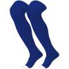 ShinyMatch High Football Socks Multiple Sizes over the Knee Baseball Socks Extra Long for Youth Women and Men(M,Royal) view 1