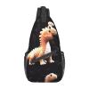 WSOIHFEC Cute Dinosaur Cross Chest Bag Diagonally Crossbody Shoulder Bag Travel Backpack Sling Bag for Women Men view 1