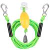 Heavy Duty Boat Tow Harness for Tubing, Water Sports Tow Rope for Boat Towables & Tubes, Self Centering Tow Harness Line with Clip Quick Connector & Stainless Steel Hooks view 1