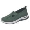 Qihyxy Women's Woven Orthopedic Breathable Soft Shoes Arch Support, Diabetes Foam Shoes Walking Anti-Skid Sports Shoes Green 36 view 1