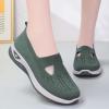 Qihyxy Women's Woven Orthopedic Breathable Soft Shoes Arch Support, Diabetes Foam Shoes Walking Anti-Skid Sports Shoes Green 36 view 2
