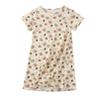 Uobzyaq Little Girls Princess Nightgowns Kids Short Sleeve Cotton Sleep Dress Pajamas Soft Cozy Sleepwear Nightie Night Dress Green Size 13-14Years(170) view 1