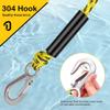 Heavy Duty Boat Tow Harness for Tubing, Water Sports Tow Rope for Boat Towables & Tubes, Self Centering Tow Harness Line with Clip Quick Connector & Stainless Steel Hooks view 2