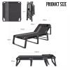 YySXIQ Folding Camping Cot for Adults, 5-Position Heavy Duty Sleeping Cots, Outdoor Lounge Chair Sleeping Cots Bed, Camping Cots for Home Office Travel Beach (Color : A), 610038 view 2
