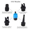 Lybunair Paddleboard Pump Adapter Accessories Air Valve Pump Adapter with 4 Air Valve Nozzles for Inflatable Boat Dinghy Kayak (Blue) view 2