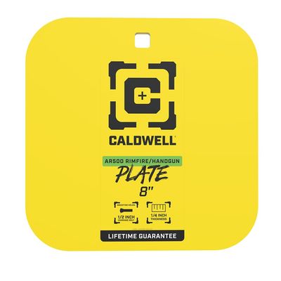 Caldwell AR500 1/4" Rimfire/Handgun Steel Target with Durable Steel Construction for Target Practice, Shooting, Shooting Sports