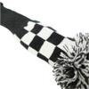4 Pieces Stripes Knitted Golf Club Head Covers 1 3 5 X Driver and Fairway Wood2 and Hybrid(UT) (Black Square(4piece Set)) view 4