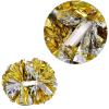 Akozon Cheerleader Aerobics Pom Poms Pompoms for Dance Party School Sports Outdoor Product (Gold+Silver) view 1