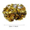 Akozon Cheerleader Aerobics Pom Poms Pompoms for Dance Party School Sports Outdoor Product (Gold+Silver) view 2
